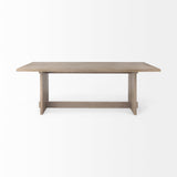 Aida Light Gray Wood Dining Table by Mercana at Eve Furniture