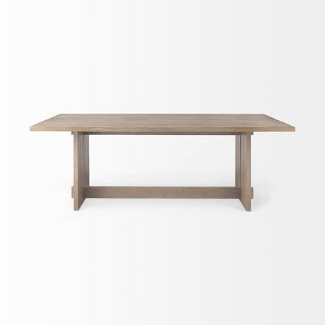 Aida Light Gray Wood Dining Table by Mercana at Eve Furniture