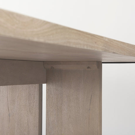 Aida Light Gray Wood Dining Table by Mercana at Eve Furniture