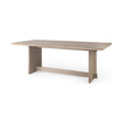 Aida Light Gray Wood Dining Table by Mercana at Eve Furniture