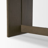 Aida 84" Rectangular Medium Brown Oak Wood Dining Table by Mercana at Eve Furniture