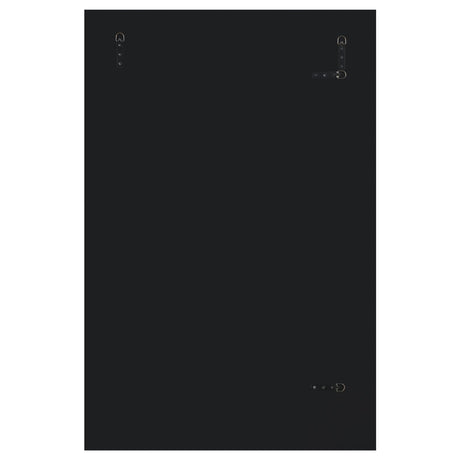 Aideen Silver Rectangular Wall Mirror with Vertical Stripes of Faux Crystals by Coaster at Eve Furniture