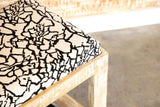 Aiden Black/White Sled Leg Upholstered Accent Bench by Coaster at Eve Furniture