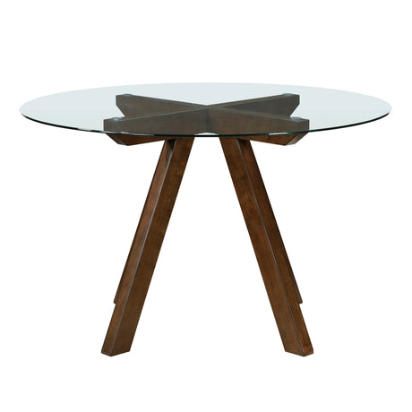 Aiden Mustard/Brown 5-Piece Dining Room Set by Homelegance at Eve Furniture