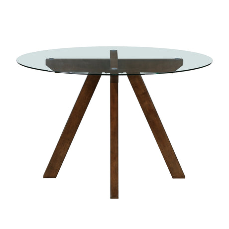 Aiden Mustard/Brown 5-Piece Dining Room Set by Homelegance at Eve Furniture