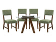 Aiden Olive/Brown 5-Piece Dining Room Set by Homelegance at Eve Furniture