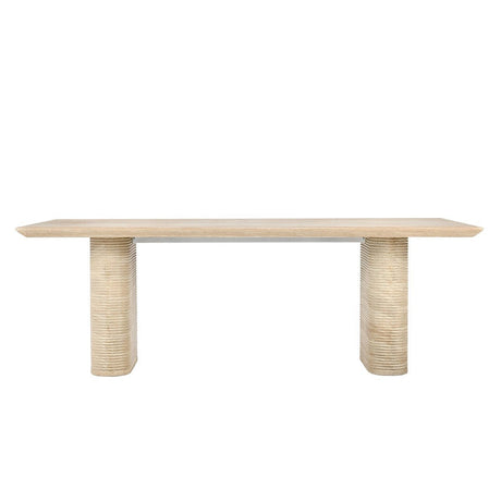 Aiden Beige 87" Rectangle Outdoor Dining Table by Classic Home at Eve Furniture