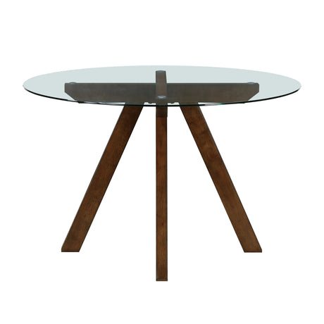 Aiden Rust/Brown 5-Piece Dining Room Set by Homelegance at Eve Furniture