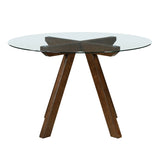 Aiden Rust/Brown 5-Piece Dining Room Set by Homelegance at Eve Furniture