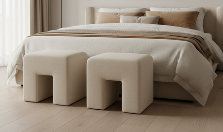 Aidy Stool Oat by Moe's Home at Eve Furniture
