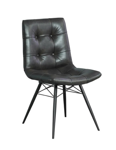 Aiken Charcoal Tufted Dining Chairs, Set of 4 by Coaster at Eve Furniture