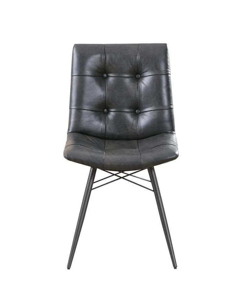 Aiken Charcoal Tufted Dining Chairs, Set of 4 by Coaster at Eve Furniture