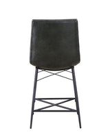 Aiken Gray Upholstered Tufted Counter Height Stools, Set of 2 by Coaster at Eve Furniture