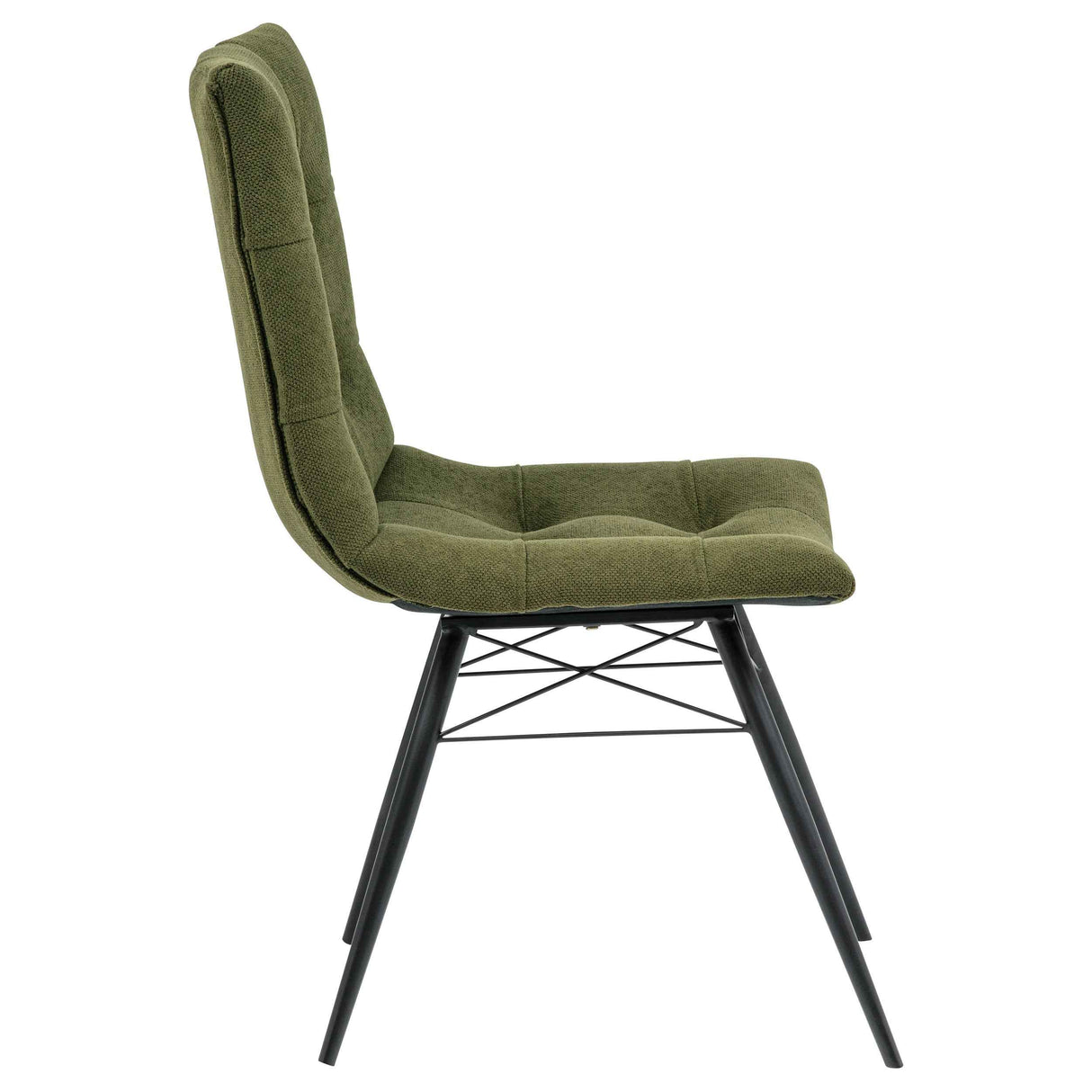 Aiken Saddle/Forest Green Fabric Upholstered Dining Side Chair (Set of 4) by Coaster at Eve Furniture