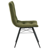 Aiken Saddle/Forest Green Fabric Upholstered Dining Side Chair (Set of 4) by Coaster at Eve Furniture