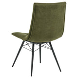 Aiken Saddle/Forest Green Fabric Upholstered Dining Side Chair (Set of 4) by Coaster at Eve Furniture