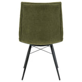 Aiken Saddle/Forest Green Fabric Upholstered Dining Side Chair (Set of 4) by Coaster at Eve Furniture