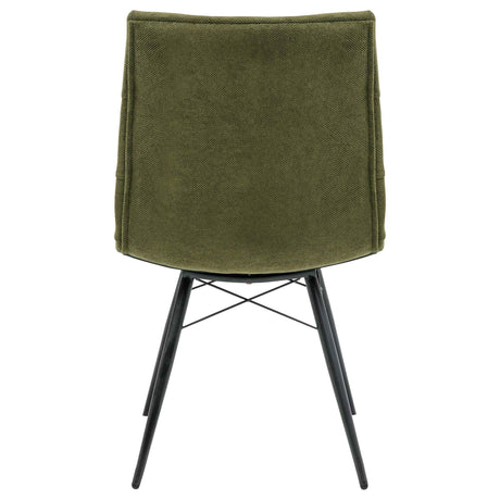 Aiken Saddle/Forest Green Fabric Upholstered Dining Side Chair (Set of 4) by Coaster at Eve Furniture