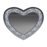 Aiko Silver Heart Shape Wall Mirror by Coaster at Eve Furniture