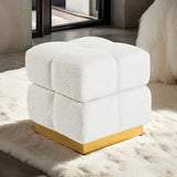 Aileen Beige Storage Stool by Furniture of America at Eve Furniture