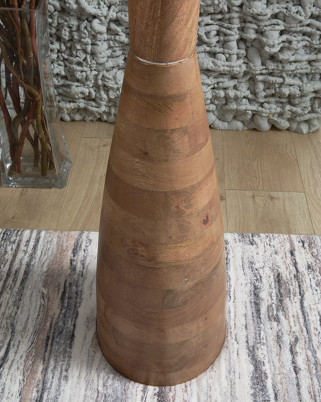 Ailsa Natural Brown Floor Lamp by Ashley at Eve Furniture