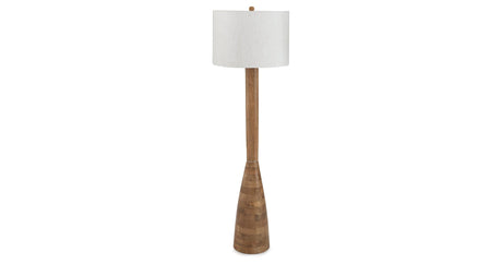 Ailsa Natural Brown Floor Lamp by Ashley at Eve Furniture
