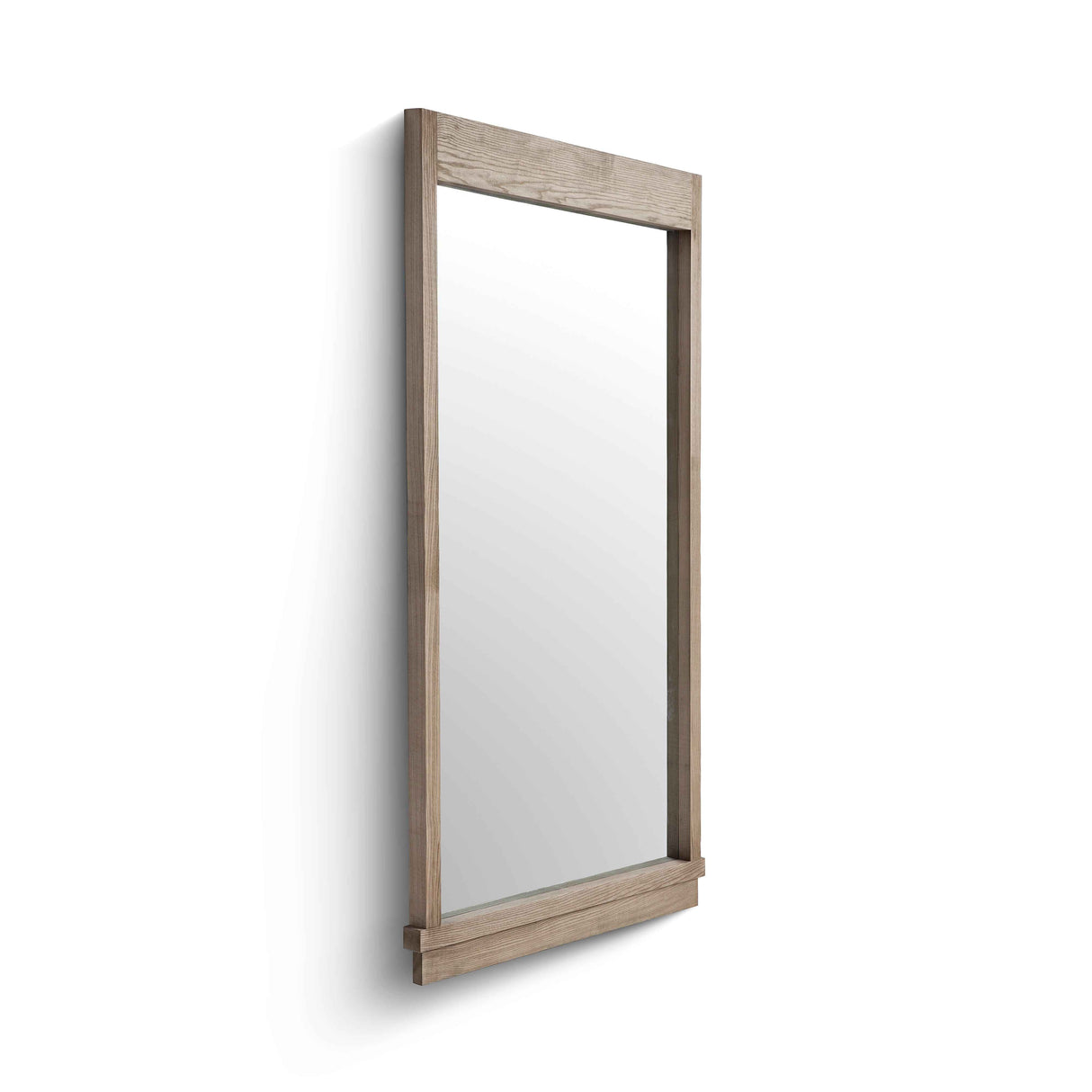 Aimee 44"X77" Solid Brushed Ash Floor Mirror by TOV Furniture at Eve Furniture