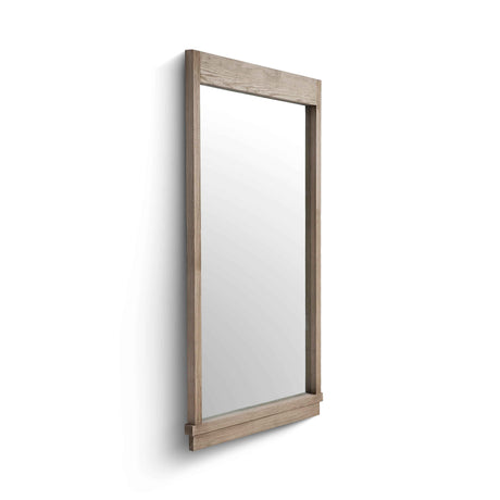 Aimee 44"X77" Solid Brushed Ash Floor Mirror by TOV Furniture at Eve Furniture