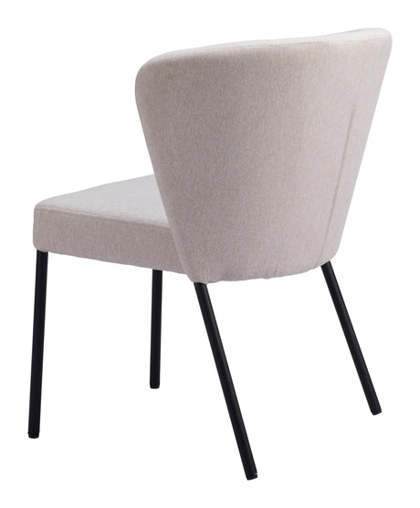 Aimee Beige Dining Chair (Set of 2) by Zuomod at Eve Furniture