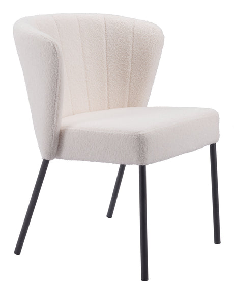 Aimee Cream Dining Chair (Set of 2) by Zuomod at Eve Furniture