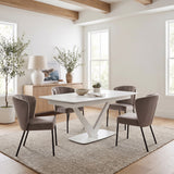 Aimee Gray Dining Chair (Set of 2) by Zuomod at Eve Furniture