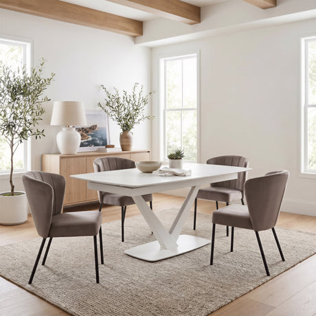 Aimee Gray Dining Chair (Set of 2) by Zuomod at Eve Furniture