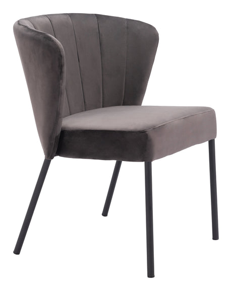 Aimee Gray Dining Chair (Set of 2) by Zuomod at Eve Furniture