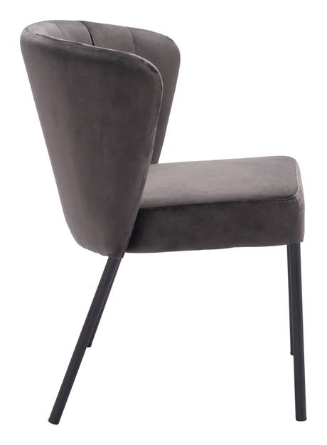 Aimee Gray Dining Chair (Set of 2) by Zuomod at Eve Furniture