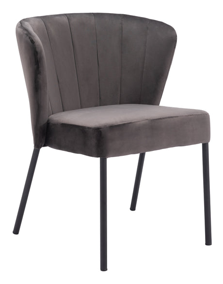 Aimee Gray Dining Chair (Set of 2) by Zuomod at Eve Furniture