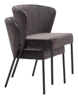 Aimee Gray Dining Chair (Set of 2) by Zuomod at Eve Furniture