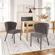 Aimee Gray Dining Chair (Set of 2) by Zuomod at Eve Furniture