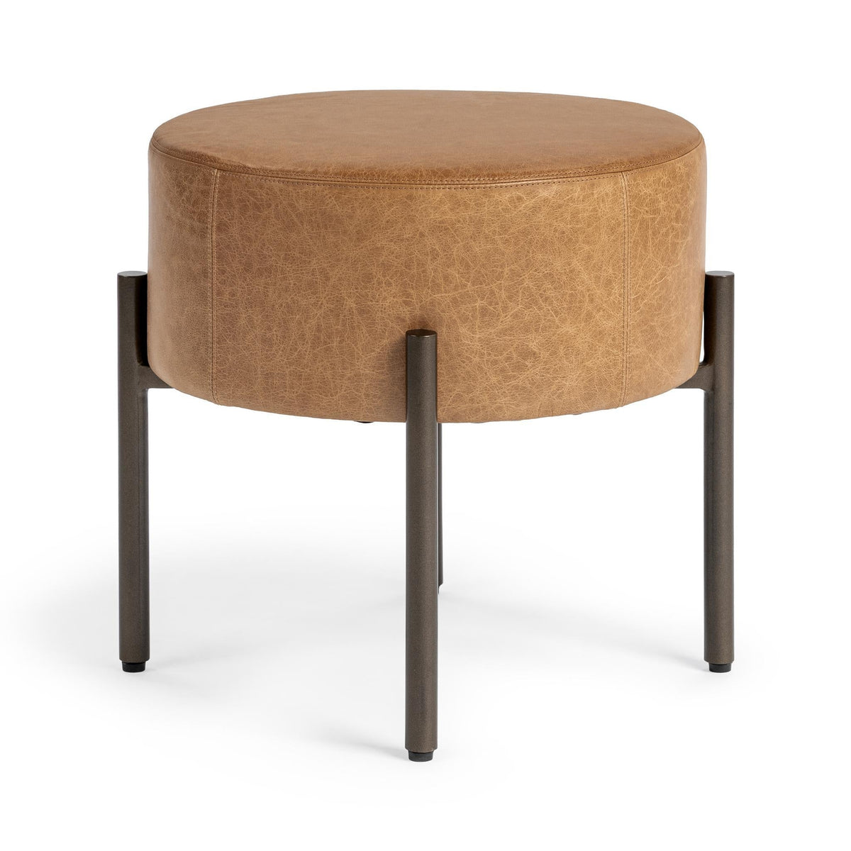 Aimie Sedona Brown Accent Stool by Classic Home at Eve Furniture