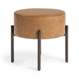 Aimie Sedona Brown Accent Stool by Classic Home at Eve Furniture