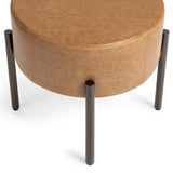 Aimie Sedona Brown Accent Stool by Classic Home at Eve Furniture