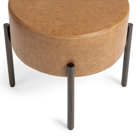 Aimie Sedona Brown Accent Stool by Classic Home at Eve Furniture