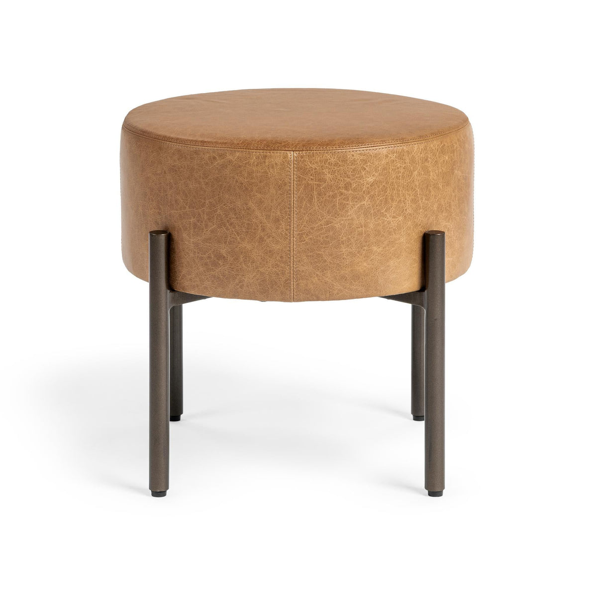 Aimie Sedona Brown Accent Stool by Classic Home at Eve Furniture