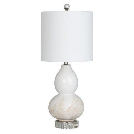 Ainsley White Table Lamp (Set of 2) by Crestview at Eve Furniture