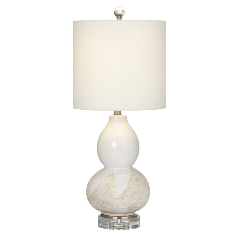Ainsley White Table Lamp (Set of 2) by Crestview at Eve Furniture