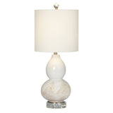 Ainsley White Table Lamp (Set of 2) by Crestview at Eve Furniture
