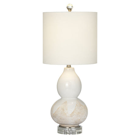 Ainsley White Table Lamp (Set of 2) by Crestview at Eve Furniture