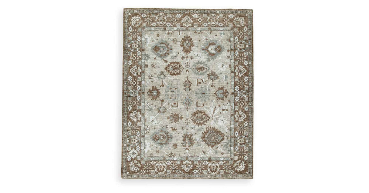 Ainswick Brown/Beige/Gray Memory Foam Large Rug by Ashley at Eve Furniture
