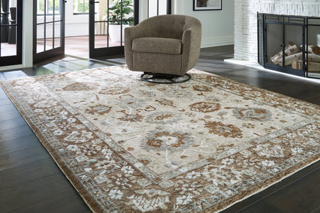 Ainswick Brown/Beige/Gray Memory Foam Large Rug by Ashley at Eve Furniture