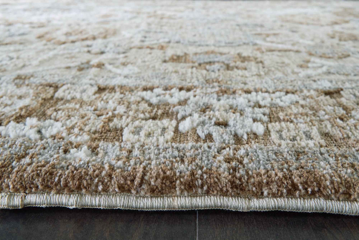 Ainswick Brown/Beige/Gray Memory Foam Medium Rug by Ashley at Eve Furniture