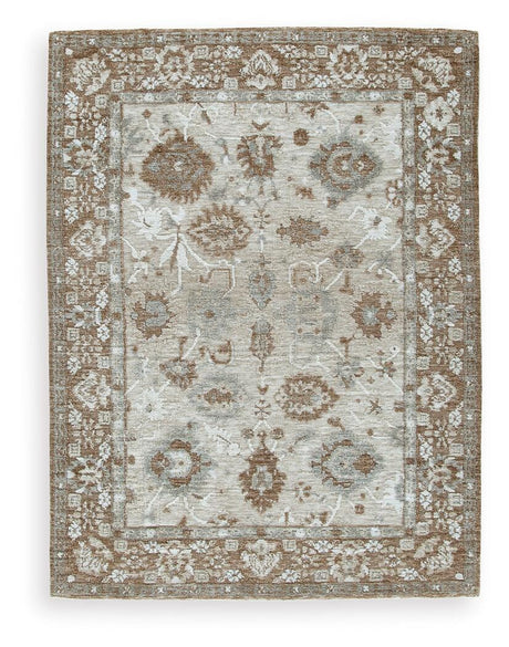 Ainswick Brown/Beige/Gray Memory Foam Medium Rug by Ashley at Eve Furniture